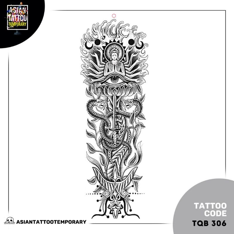 TATTO BUDHA/TATO TEMPORER/TATTO TEMPORER/TATO KULIT/TATO ANTI AIR/TATTO BISA HILANG/FULL TANGAN