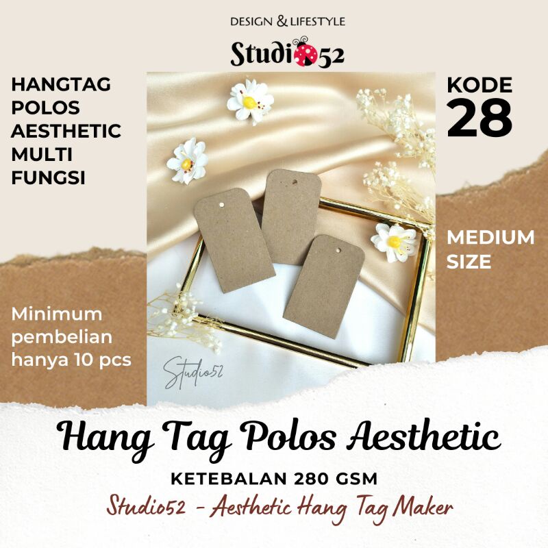 

Hang Tag Polos Aesthetic Tebal kode 28