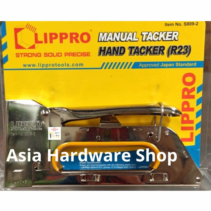 

Staple Gun LIPPRO R23 Staples Alat Tembak Jok Steples Hekter Jok 4 6 8 mm