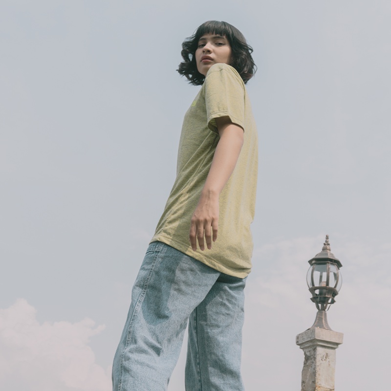 Ilomeansjoy Tshirt [ Kaos Polos] Iguana Green