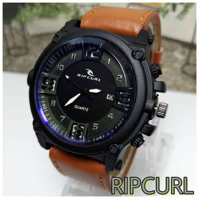 JAM TANGAN RIPCURL PRIA TANGGAL TALI KULIT