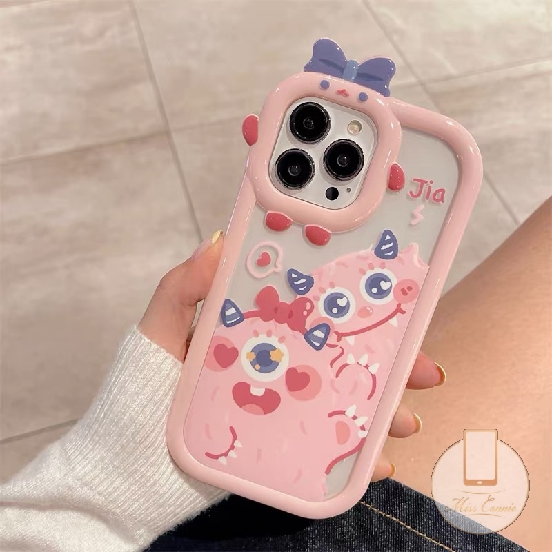 Soft Case Bumper Desain Monster Pita Untuk IPhone 6 6S 7 8 Plus 11 13 14 12 Pro MAX XR X XS MAX SE 2020