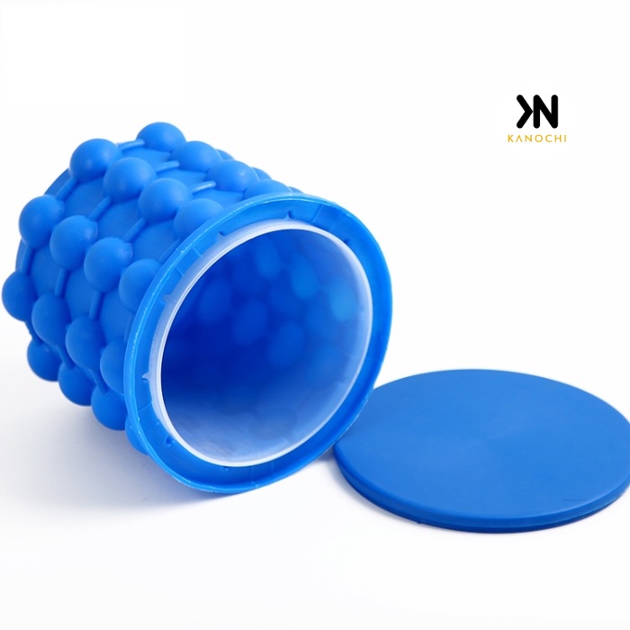 Cetakan Es Batu Silicone 3D + Penutup Mold Ice Cube Maker Genie Bucket