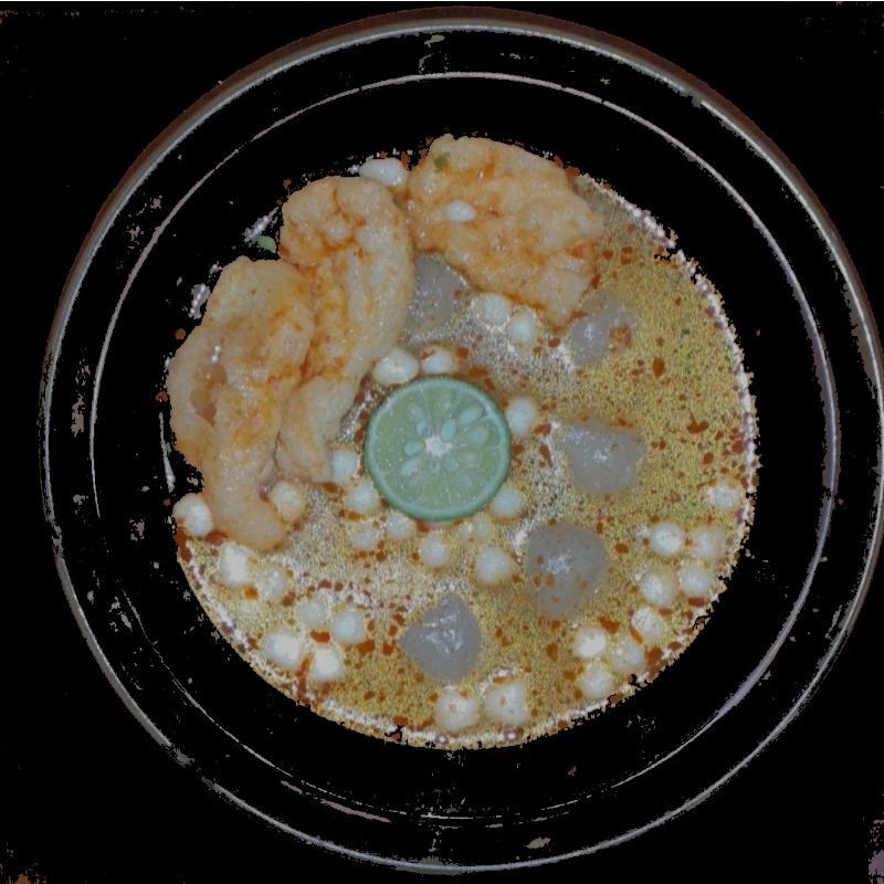 cilok goang frozen, cilok tulang rangu kuah mercon