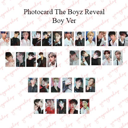 [READY / SET] THE BOYZ REVEAL TBZZ PHOTOCARD FAN MADE UNOFFICIAL YANGPASHOP JOOYEON HYUNJAE SUNWOO