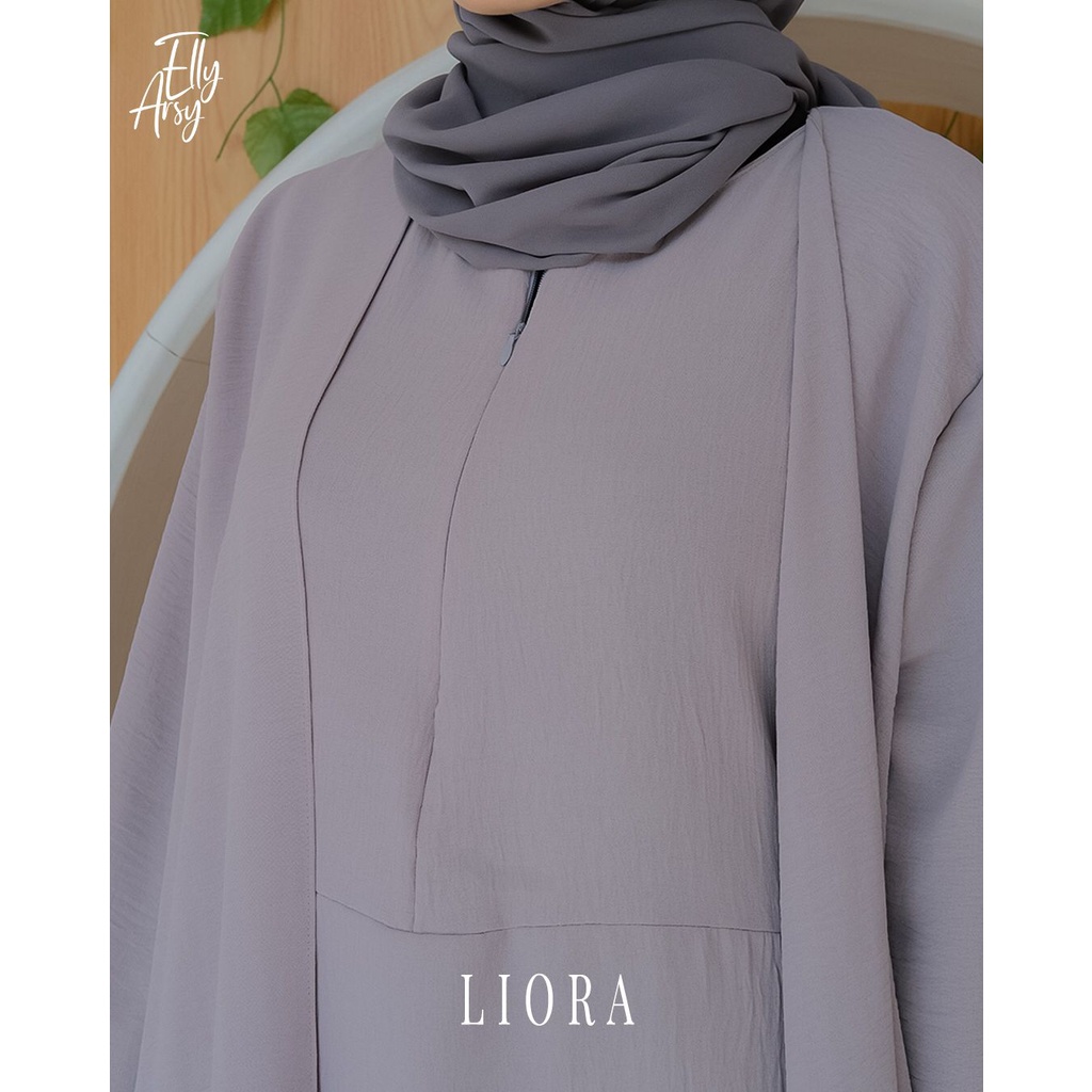 DRESS CRINGKLE LIORA ORI BY ELLYARSY DOUBLE LAYER GAMIS WANITA OOTD FASHION KEKINIAN TERBARU