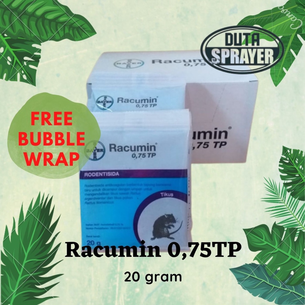 Racumin 0,75 TP 20 gram Waxblock 0.0375BB 50gr racun tikus bayer