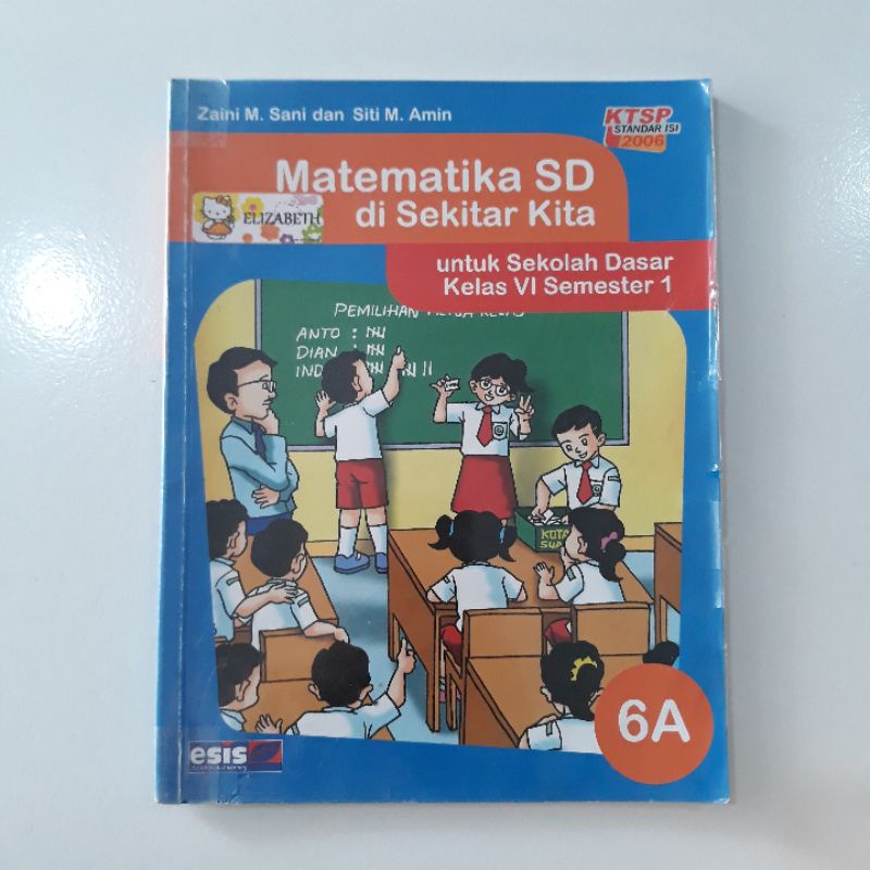 Buku Pelajaran Matematika SD kelas 6 KTSP 2006