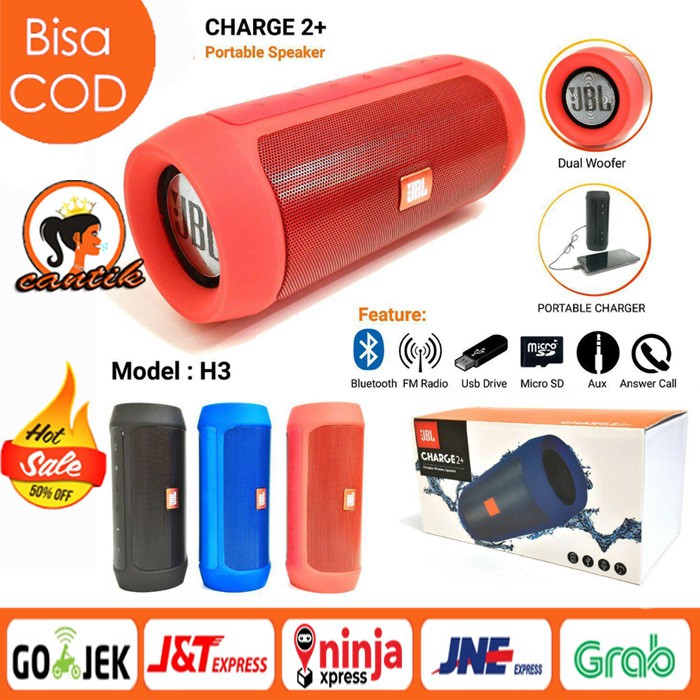 [UKURAN BESAR] SPEAKER BLUETOOTH JBL CHARGE 2+ / SPEAKER BLUETOOTH CHARGE 2 PLUS