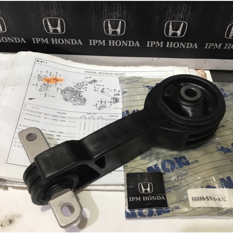 50880 SNA A81 Engine Mounting Dudukan Mesin Atas Kanan Matic AT Automatic Honda Civic FD FD1 1.8 1800cc 2006 2007 2008 2009 2010 2011
