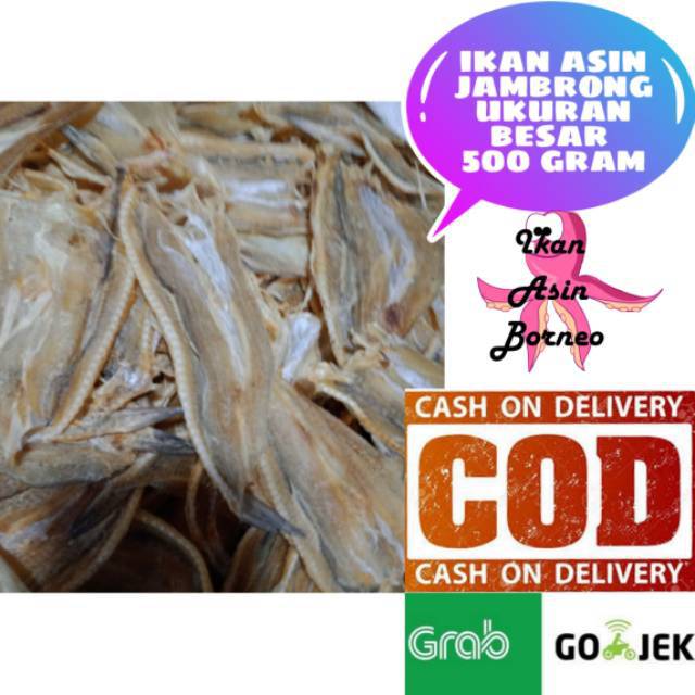 Ikan Asin Jambrong Kering Tipis Kerupuk Super 500 gram