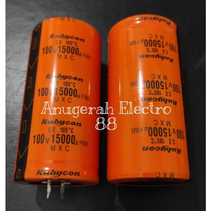Elco 15000Uf 100V 15000 Uf 100 V Rubycon Orange Oren