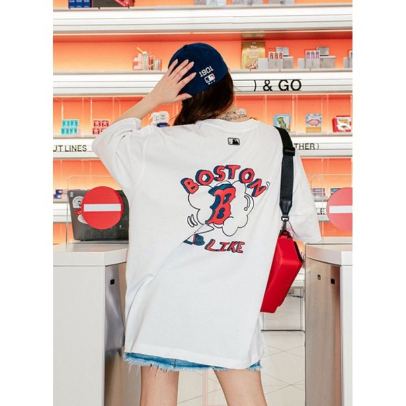 Kaos boston MLB like - kaos wanita branded - tshirt major red