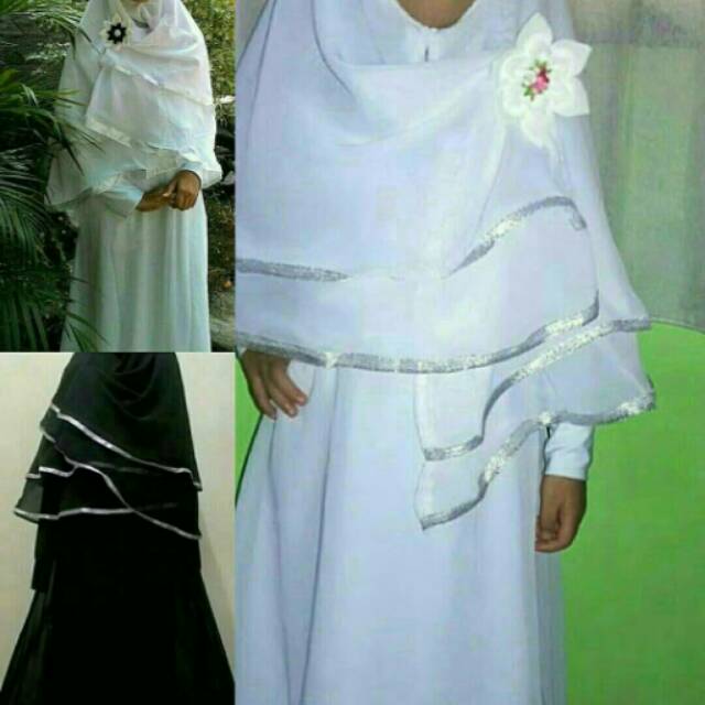 Gamis syar'i putih anak
