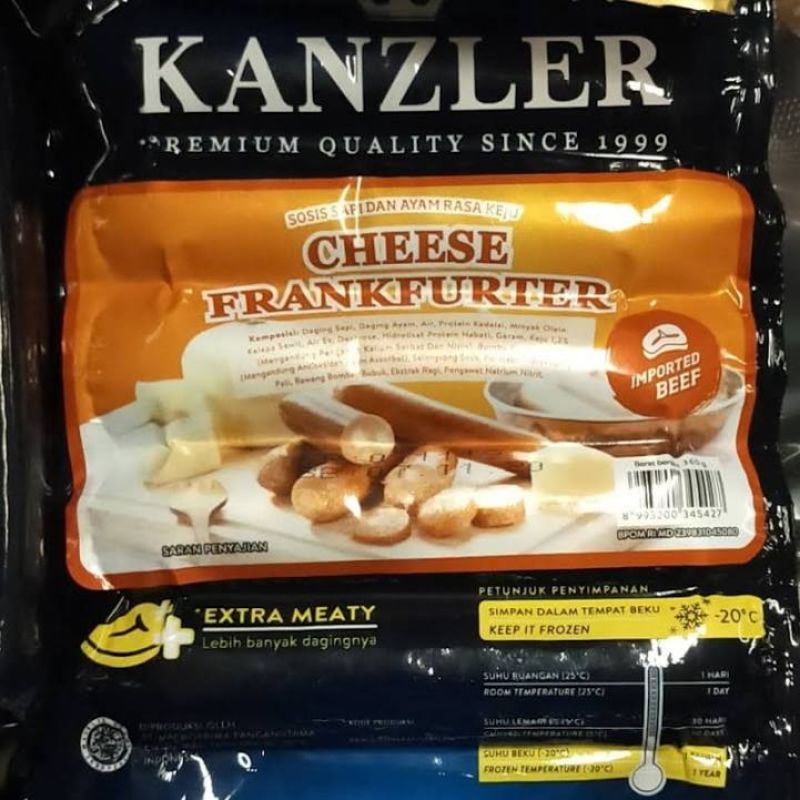 

Kanzler Sosis Cheese Frankfurter / Sosis keju 360 gram murah
