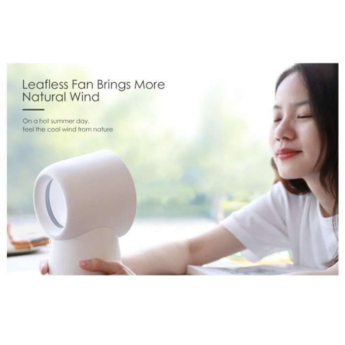 Happy Life Kipas angin Bladeless Fan Humidifier Mist LED Light 3in1