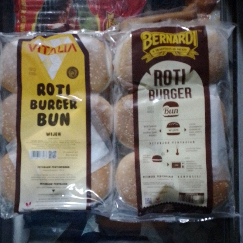 

Bernradi Vitalia Roti Burger Wijen isi 6 pcs