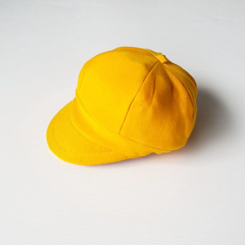 Topi apolo anak bayi 1-2 tahun/topi anak korea/topi anak lucu-Kuning