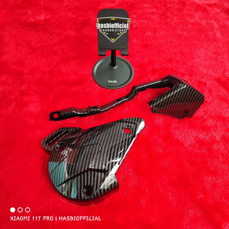 PAKETAN COVER CVT KEONGAN CAP L SPEED SENSOR VARIO 125 150 NEW KEYLESS FULL CARBON