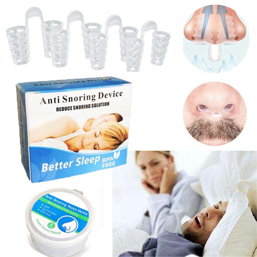 Preva 8 Pcs Stopper Mendengkur Perawatan Kesehatan Hidung Dilators Silent Breathing Nose Clip