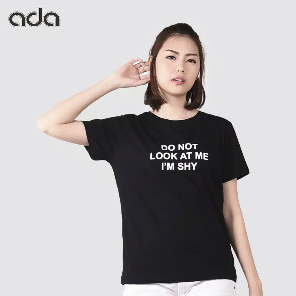 Ada Fashion Tshirt Lengan Pendek Kaos Wanita Motif Tulisan 