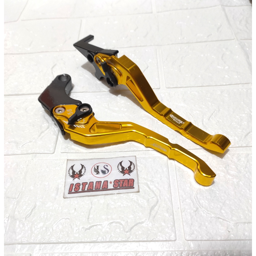 Handle REM Tiger Variasi Motor Bahan FULL CNC - Gold