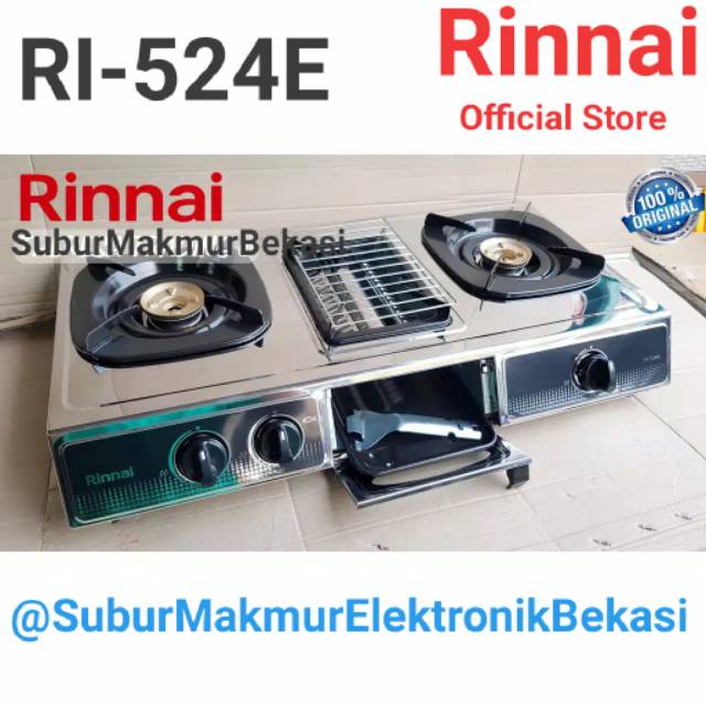 Kompor gas rinnai 3 tungku RI-524E
