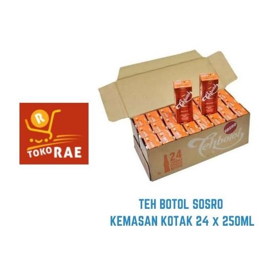 

[ COD ] Teh Botol Kotak Sosro 250ML - 1 dus isi 24 NEW Kode 366