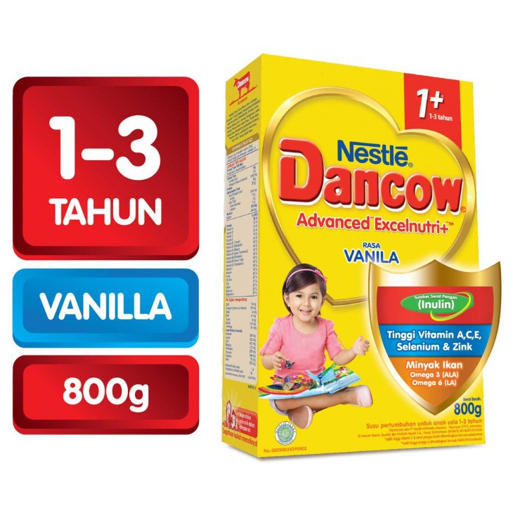 Dancow 1+ Prtcs Vanila Probio 750 Gr