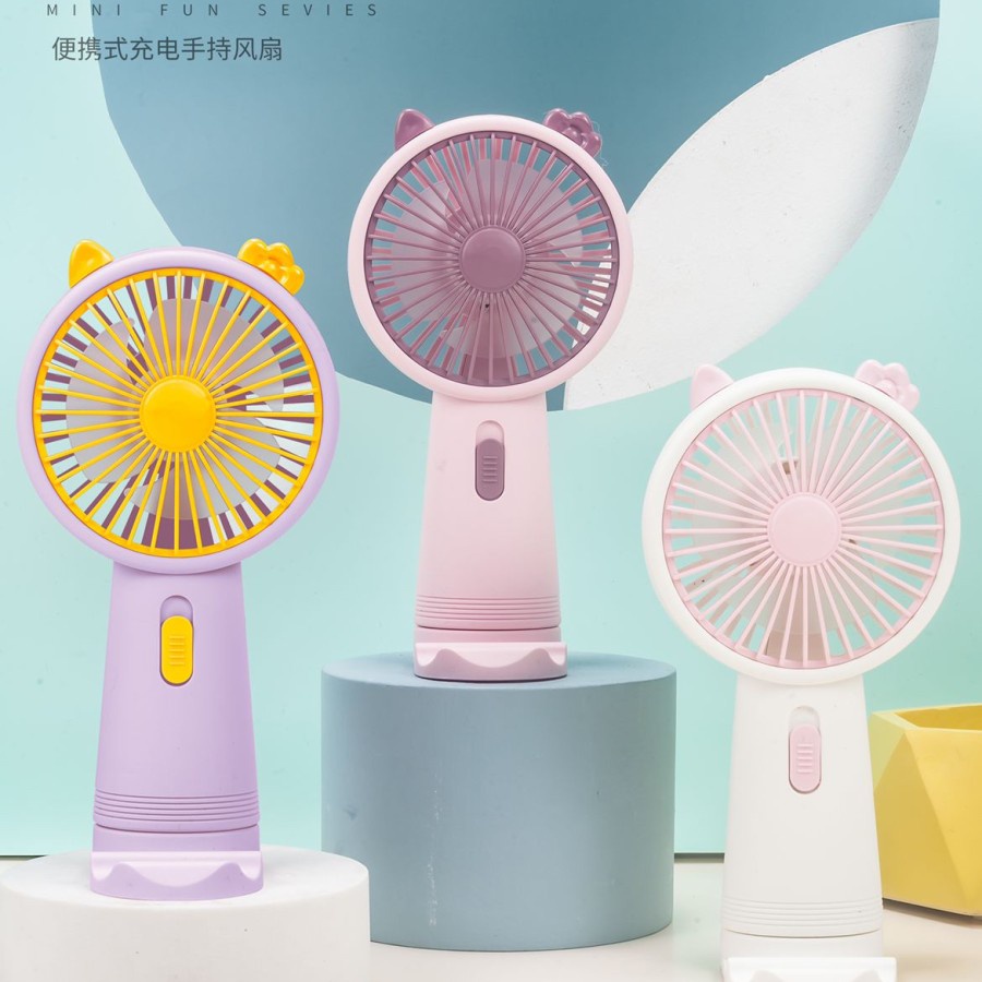 SX115 Kipas Angin Genggam SX-115 Mini Fan Rechargeable + Stand Holder