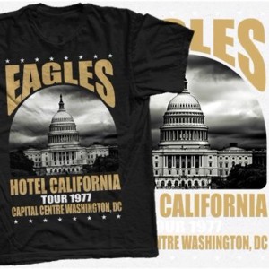 Eagles Hotel California Tour 1977 Kaos
