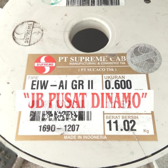 Kawat Tembaga 0,6 mm Supreme EIW AI email dinamo