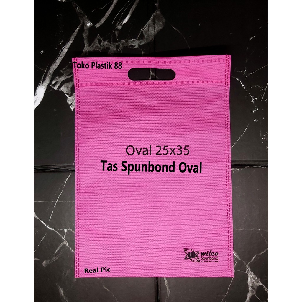 

[1 pcs] Goodie Bag | Tas Spunbond | Oval 25x35 SOV2535