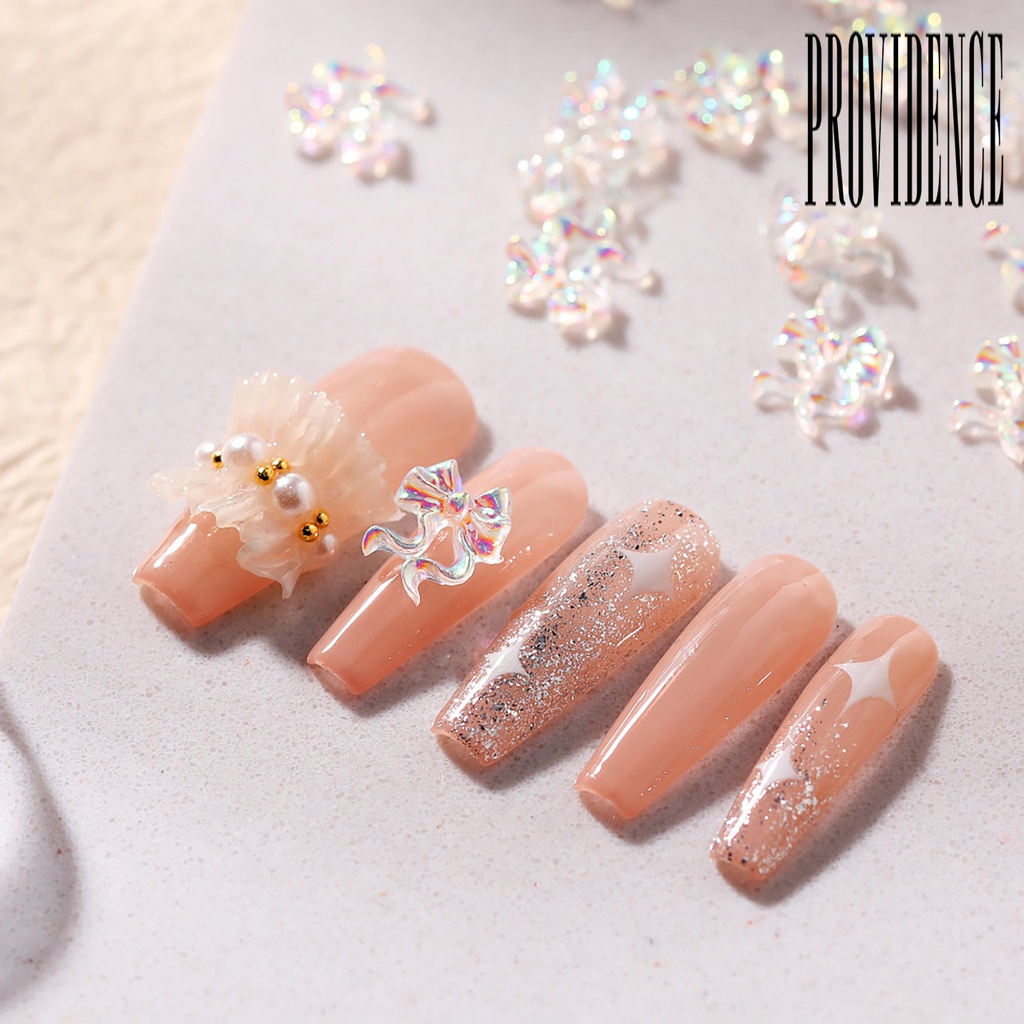 Providence 50 Pcs Ornamen Pita 3D Ringan Untuk Dekorasi Manicure / Nail Art DIY