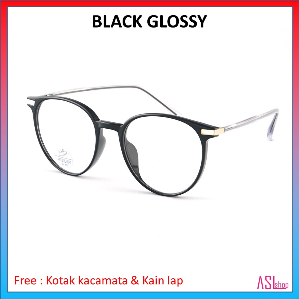 FRAME DAN KACAMATA MINUS (TR 8276) RINGAN DAN LENTUR