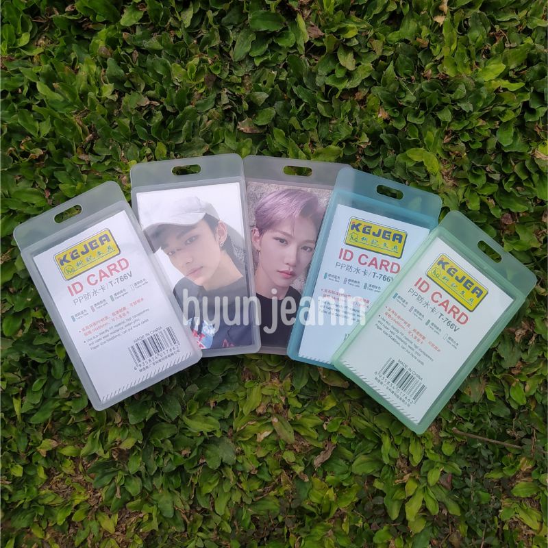 ID CARD TRANSPARAN KEJEA / PC HOLDER FREE BALLCHAIN