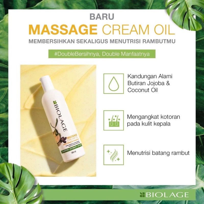 MATRIX Biolage Massage Cream Oil 390ml