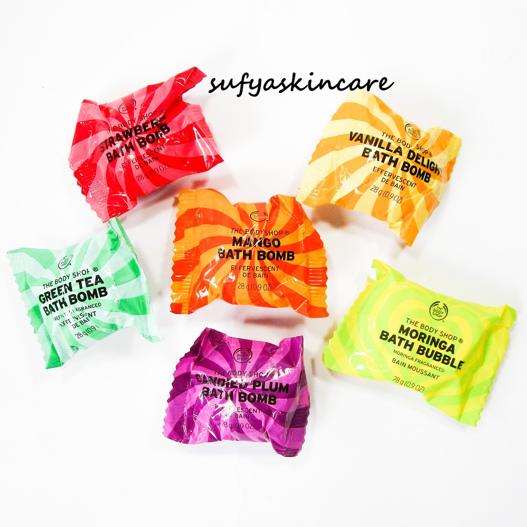 The Body Shop Bath Bomb / Bubble Plum / Moringa