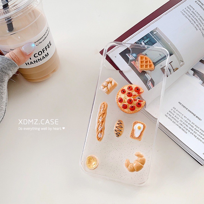 Pizza Bakery Case iPhone Oppo Vivo Xiaomi Samsung Realme C17 C15 C12 S1 F11 V15 V17 Pro Note 20 S20