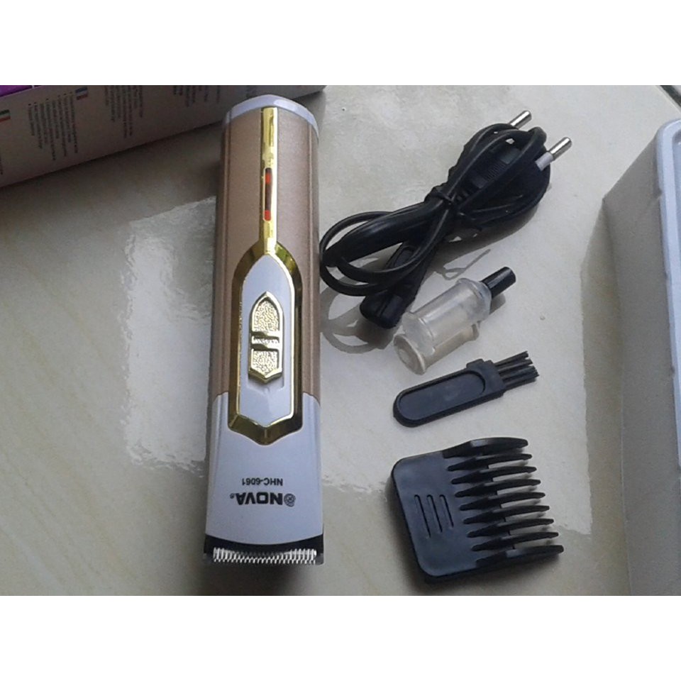Mesin Cukur Rambut Elektrik Nova Nhc-6061 - kumis jenggot bulu ketik anak bayi cas