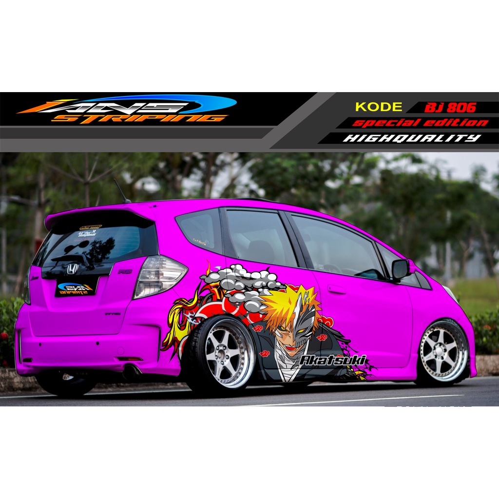 VARIASI STICKER MOBIL HONDA BRIO / JAZZ RS / MOBILIO / AGYA / YARIS / ATOS / STICKER MOBIL