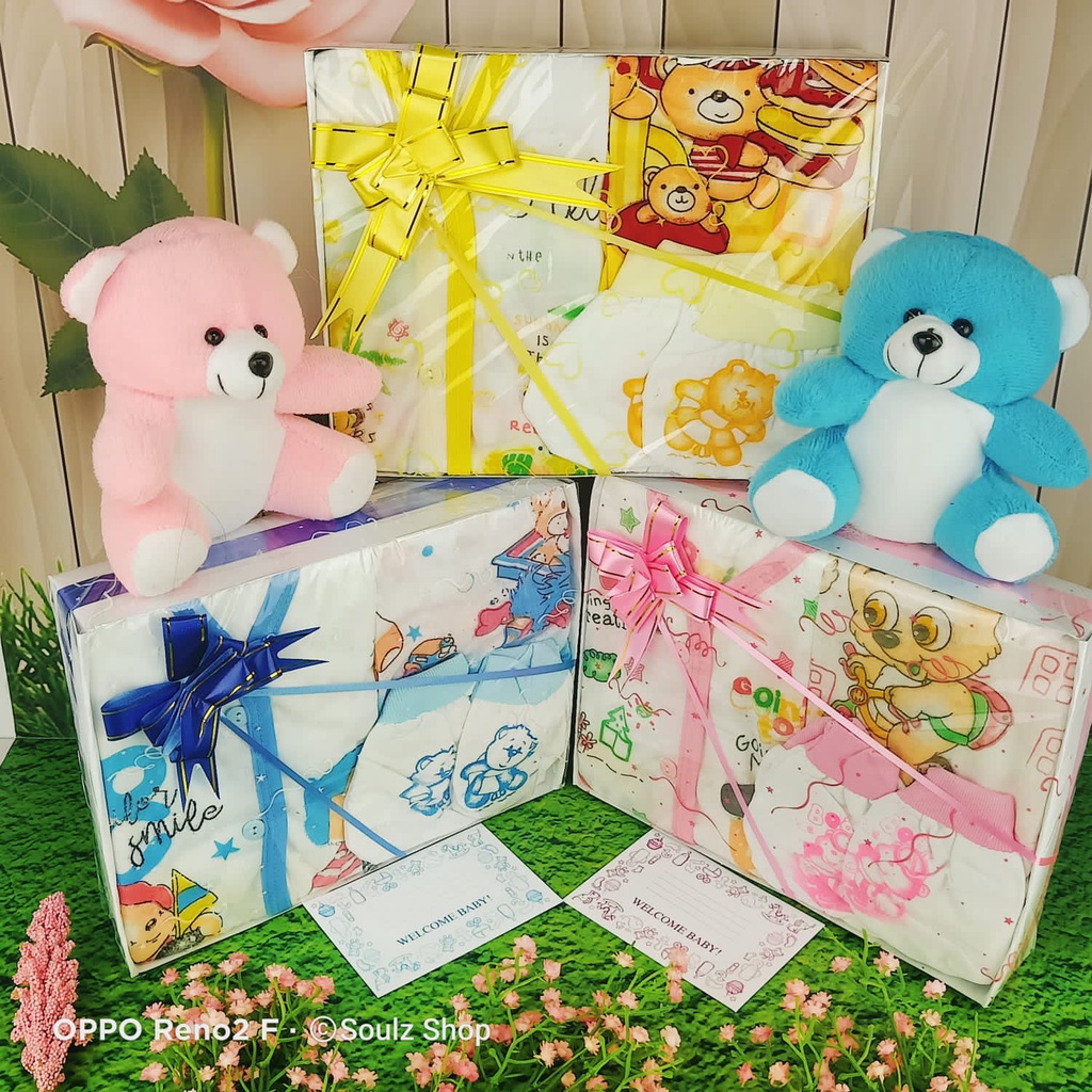 SOUL [Baby 03] Hamper Bayi Kado Lahiran Newborn Paket Set Lengkap  Cute Gift Parcel Real Pict Hampers baby boy and girl Parcel Bayi Laki-laki Perempuan