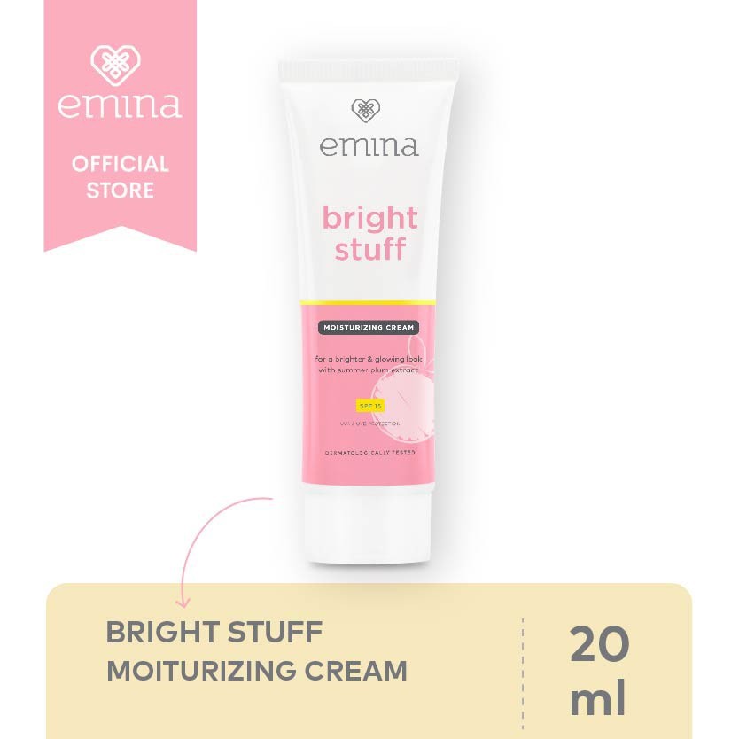 Emina Bright Stuff Moisturizing Cream 20 ml - Pelembab Wajah