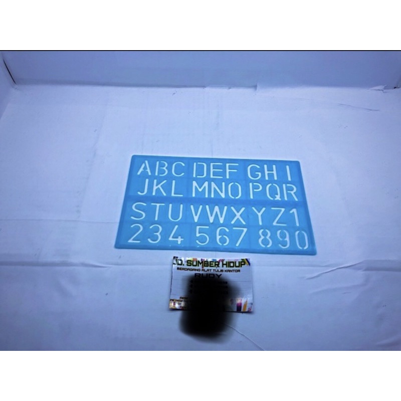

PENGGARIS SABLON angka huruf ukuran 280