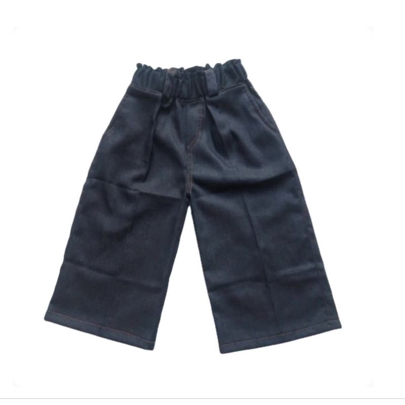 Kulot Anak Perempuan Denim Black misty 3-6 Tahun