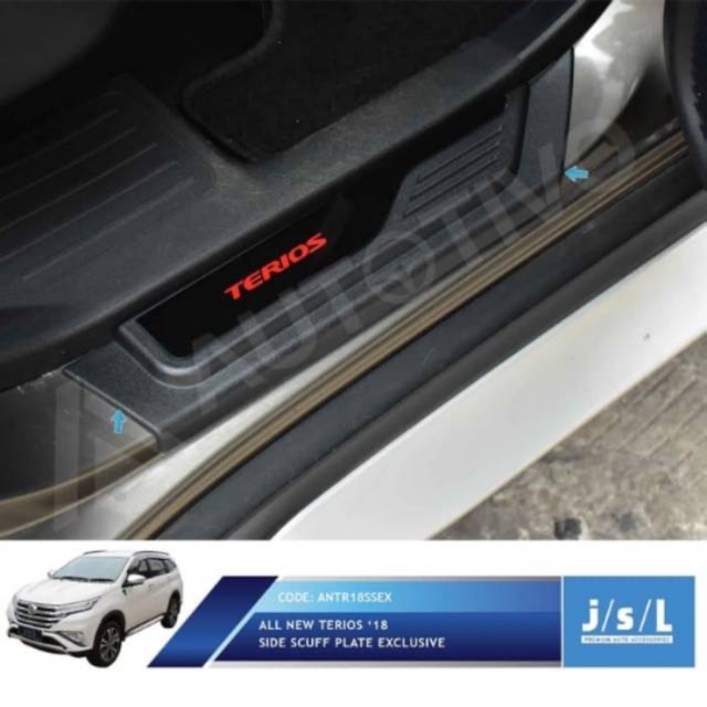 TERIOS ALL NEW SILLPLATE SAMPING INJAKAN PINTU SAMPING MOBIL HITAM