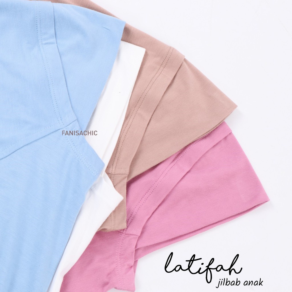 JILBAB ANAK 2-6 tahun - Fanisachic Latifah Hijab Anak kerudung Polos Hijab fanisa chic bahan adem