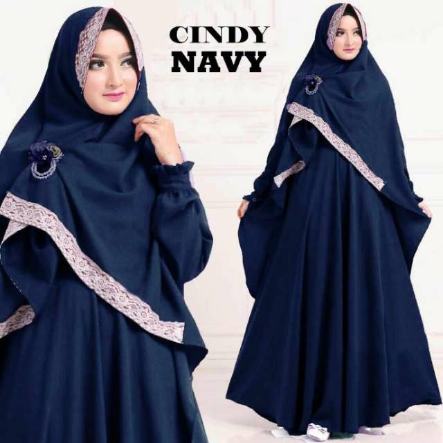 Gamis Jumbo Cindy syar'i set khimar