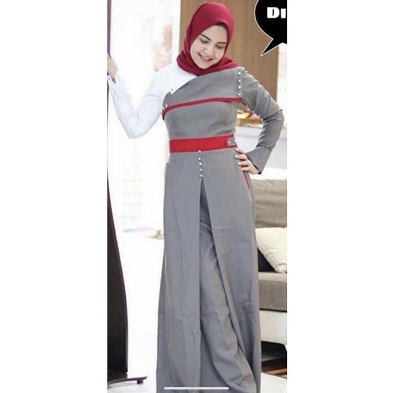 DRESS MODEL KULOT  HARUKI KULOT by LVA daily Busana muslimah trendy KEKINIAN ORIGINAL SIMPEL SANTAI