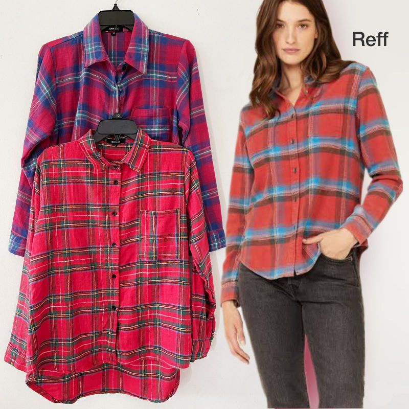 Express flanel plaid shirt